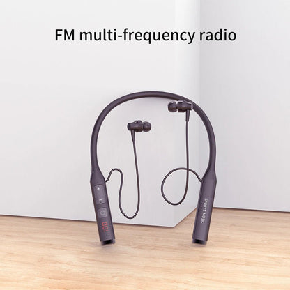 "Wireless Bluetooth 5.0 Neckband Headphones – HiFi 9D Stereo, Sport Earphones with TF Card & FM Audio Playback" - RELUX.STORE