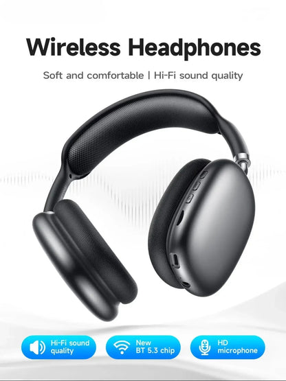 Wireless Bluetooth 5.3 Headset – Outdoor Sports & Gaming Headphones with Noise Cancelling, 3D Hi - Fi Sound & Wireless Earbuds - RELUX.STORE