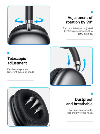 Wireless Bluetooth 5.3 Headset – Outdoor Sports & Gaming Headphones with Noise Cancelling, 3D Hi - Fi Sound & Wireless Earbuds - RELUX.STORE