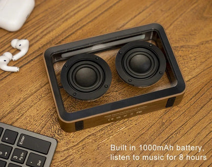 💡 "Wireless Bluetooth Speaker with Dual Horn & Transparent Reading Light – Portable Stereo HIFI Music Box with Comfortable LED Lamp" - RELUX.STORE