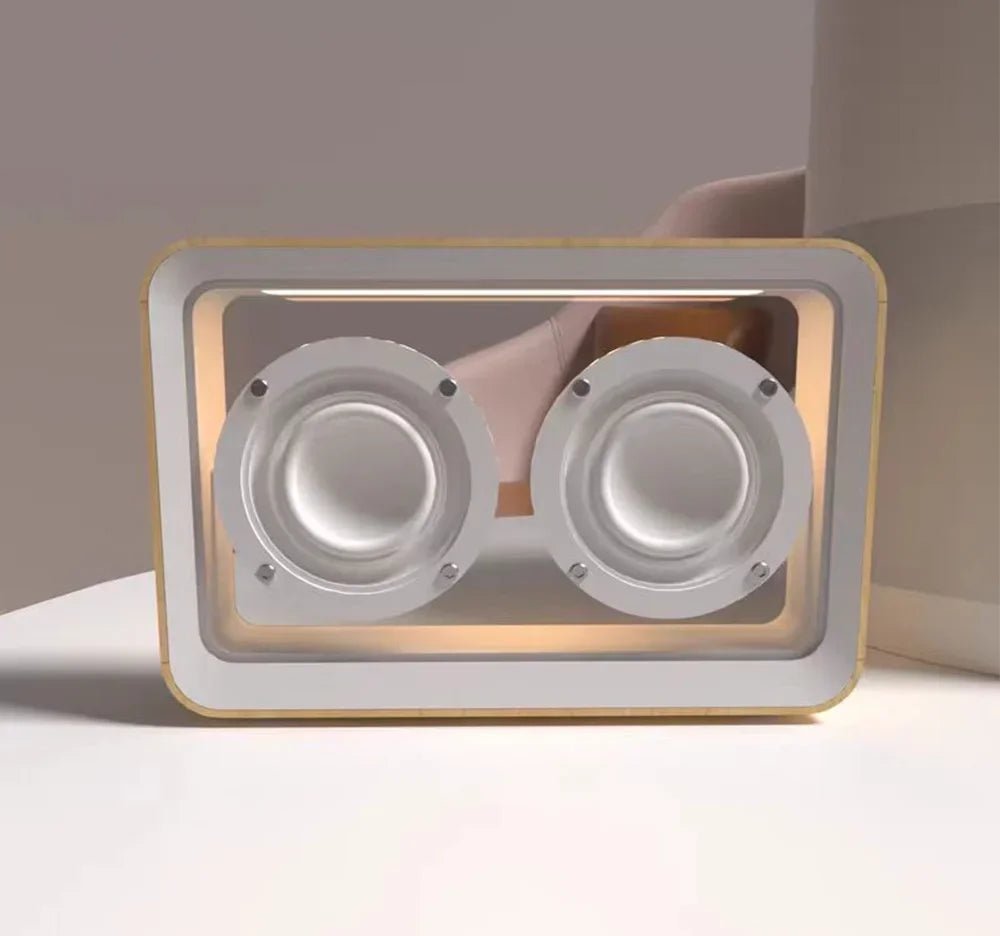 💡 "Wireless Bluetooth Speaker with Dual Horn & Transparent Reading Light – Portable Stereo HIFI Music Box with Comfortable LED Lamp" - RELUX.STORE