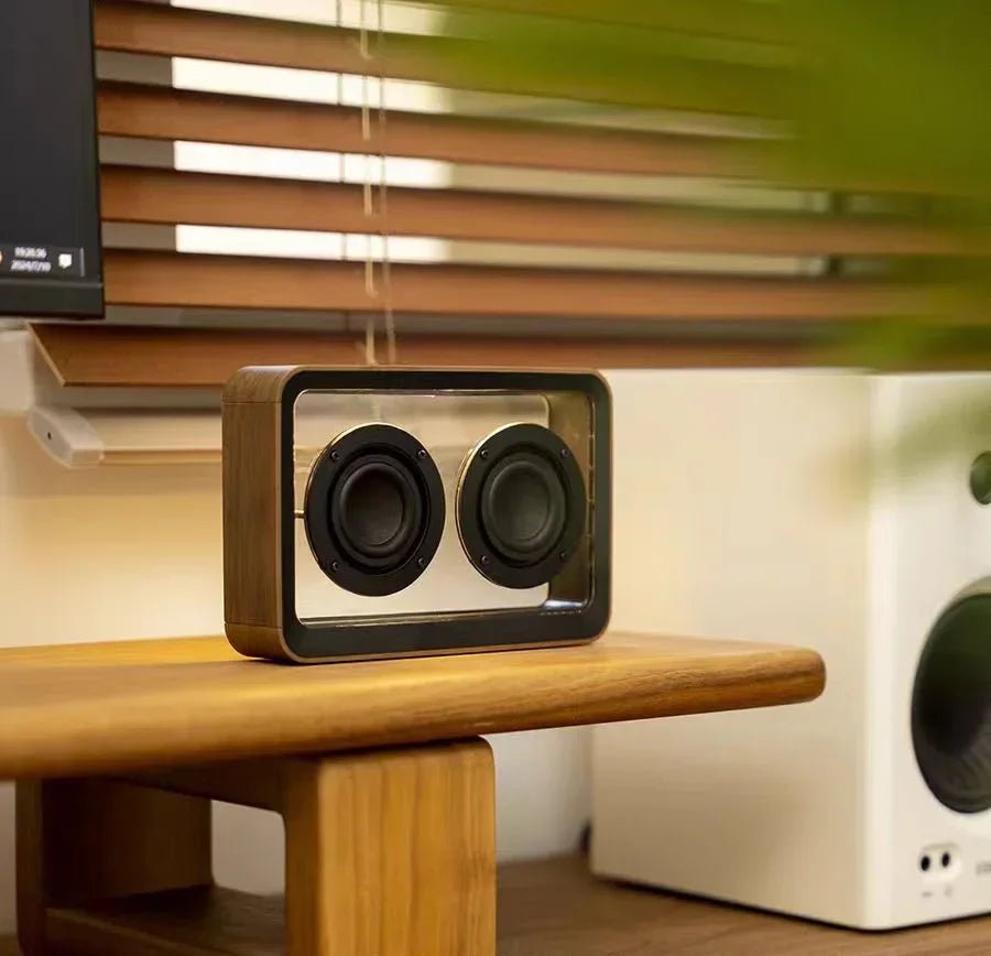 💡 "Wireless Bluetooth Speaker with Dual Horn & Transparent Reading Light – Portable Stereo HIFI Music Box with Comfortable LED Lamp" - RELUX.STORE