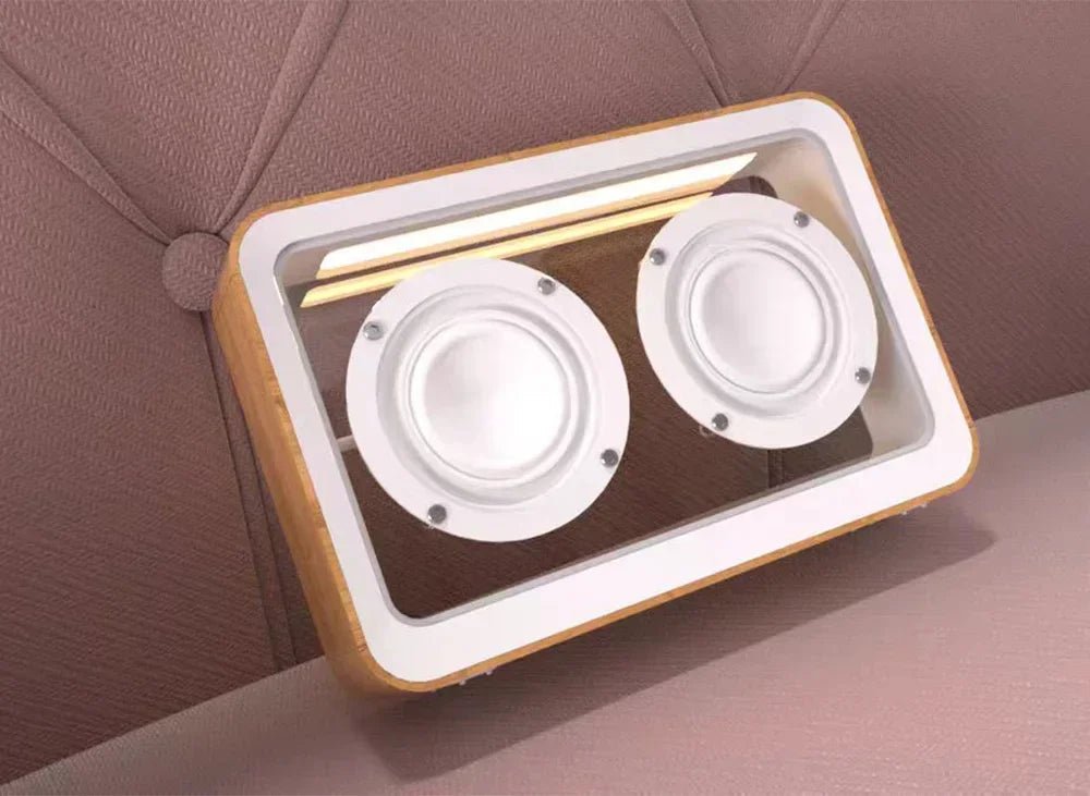 💡 "Wireless Bluetooth Speaker with Dual Horn & Transparent Reading Light – Portable Stereo HIFI Music Box with Comfortable LED Lamp" - RELUX.STORE