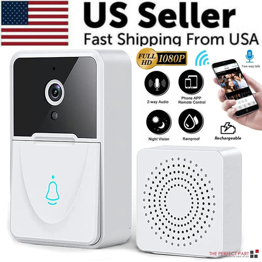 Wireless WiFi Smart Doorbell with Video Camera & Intercom – Motion Detection, Two - Way Audio, Remote App Access, Door Chime Compatible - RELUX.STORE