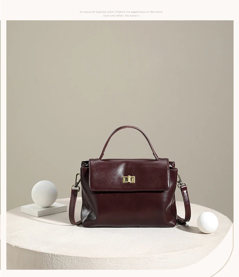 Women Cowhide Genuine Leather Tote Bag Lady Designer Luxury Soft Leather Handbag Fashion Crossbody Bags Female Shoulder Handbag - RELUX.STORE