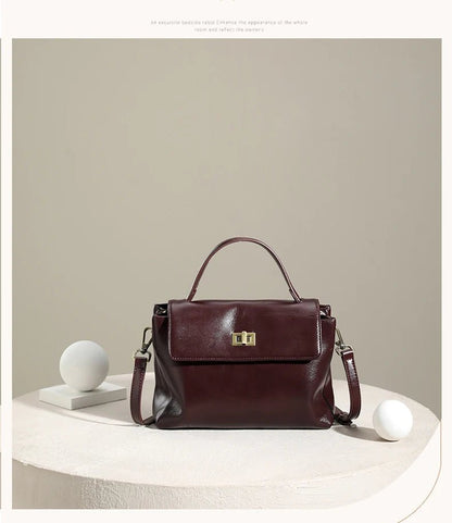 Women Cowhide Genuine Leather Tote Bag Lady Designer Luxury Soft Leather Handbag Fashion Crossbody Bags Female Shoulder Handbag - RELUX.STORE