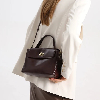 Women Cowhide Genuine Leather Tote Bag Lady Designer Luxury Soft Leather Handbag Fashion Crossbody Bags Female Shoulder Handbag - RELUX.STORE