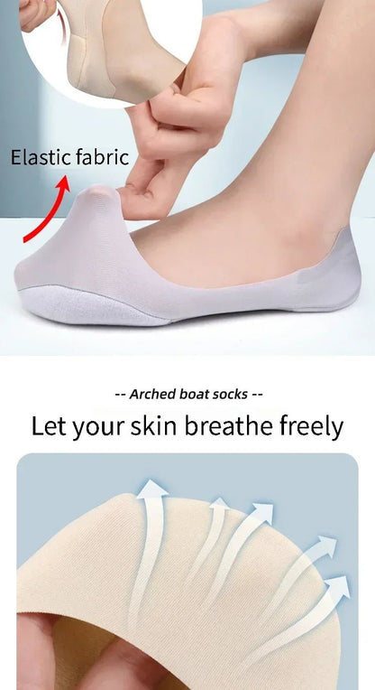 “Women’s Boat Sock Insoles – Shock - Absorbing, Non - Slip Invisible Shoe Pads for Plantar Fasciitis and Foot Comfort” - RELUX.STORE