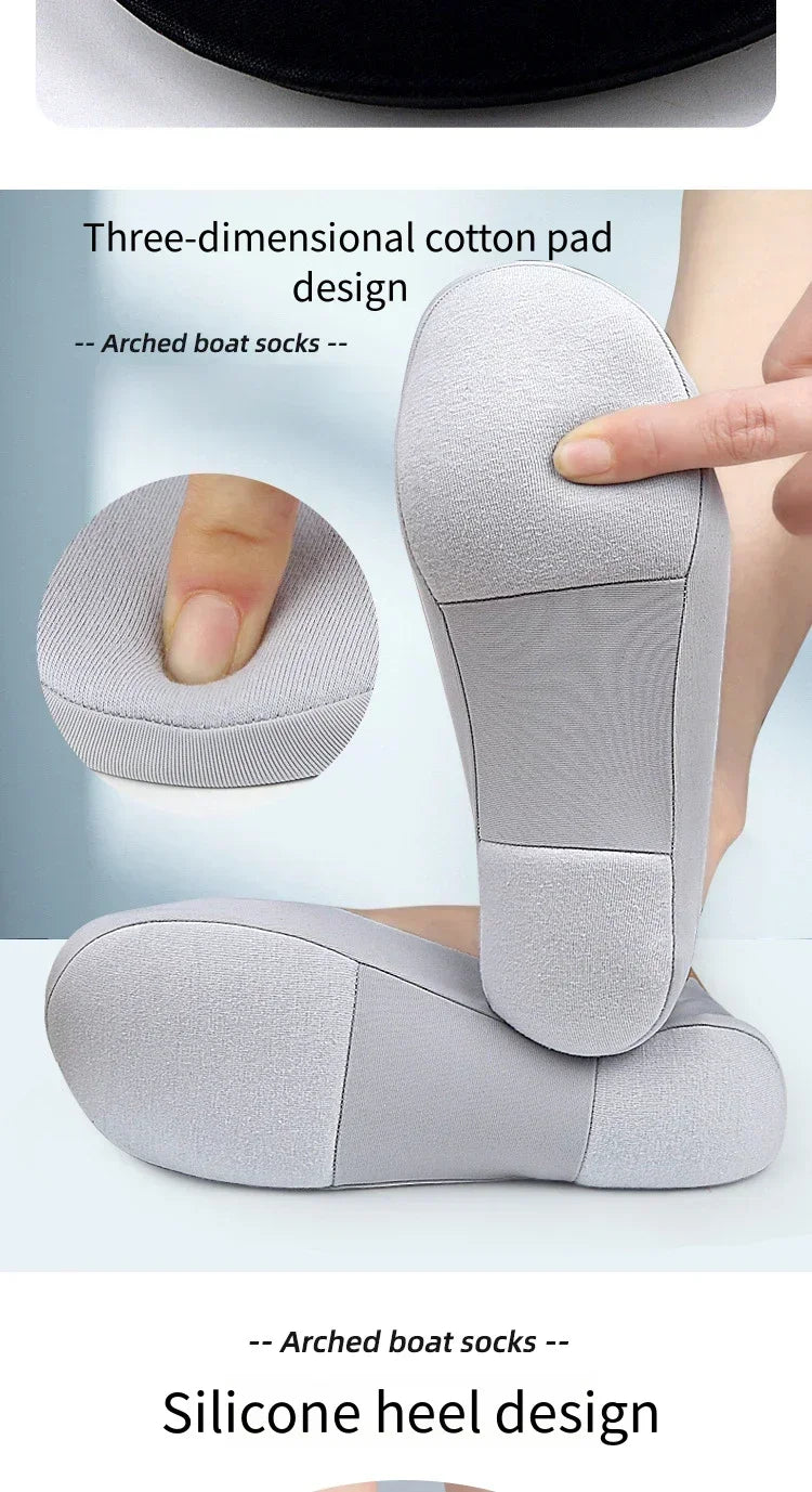 “Women’s Boat Sock Insoles – Shock - Absorbing, Non - Slip Invisible Shoe Pads for Plantar Fasciitis and Foot Comfort” - RELUX.STORE