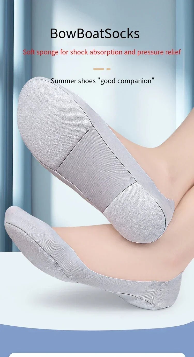 “Women’s Boat Sock Insoles – Shock - Absorbing, Non - Slip Invisible Shoe Pads for Plantar Fasciitis and Foot Comfort” - RELUX.STORE