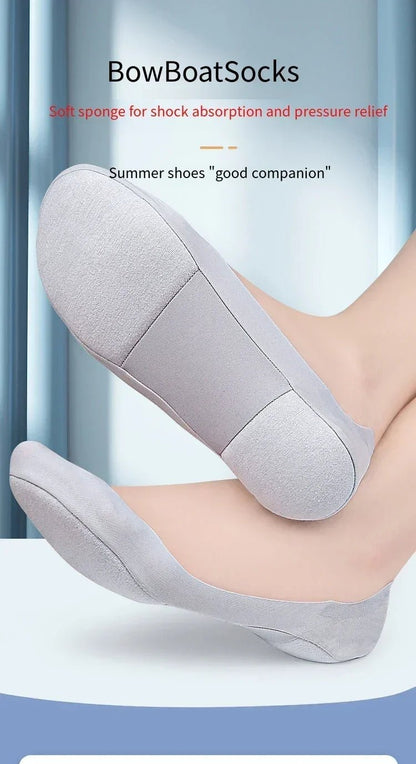 “Women’s Boat Sock Insoles – Shock - Absorbing, Non - Slip Invisible Shoe Pads for Plantar Fasciitis and Foot Comfort” - RELUX.STORE