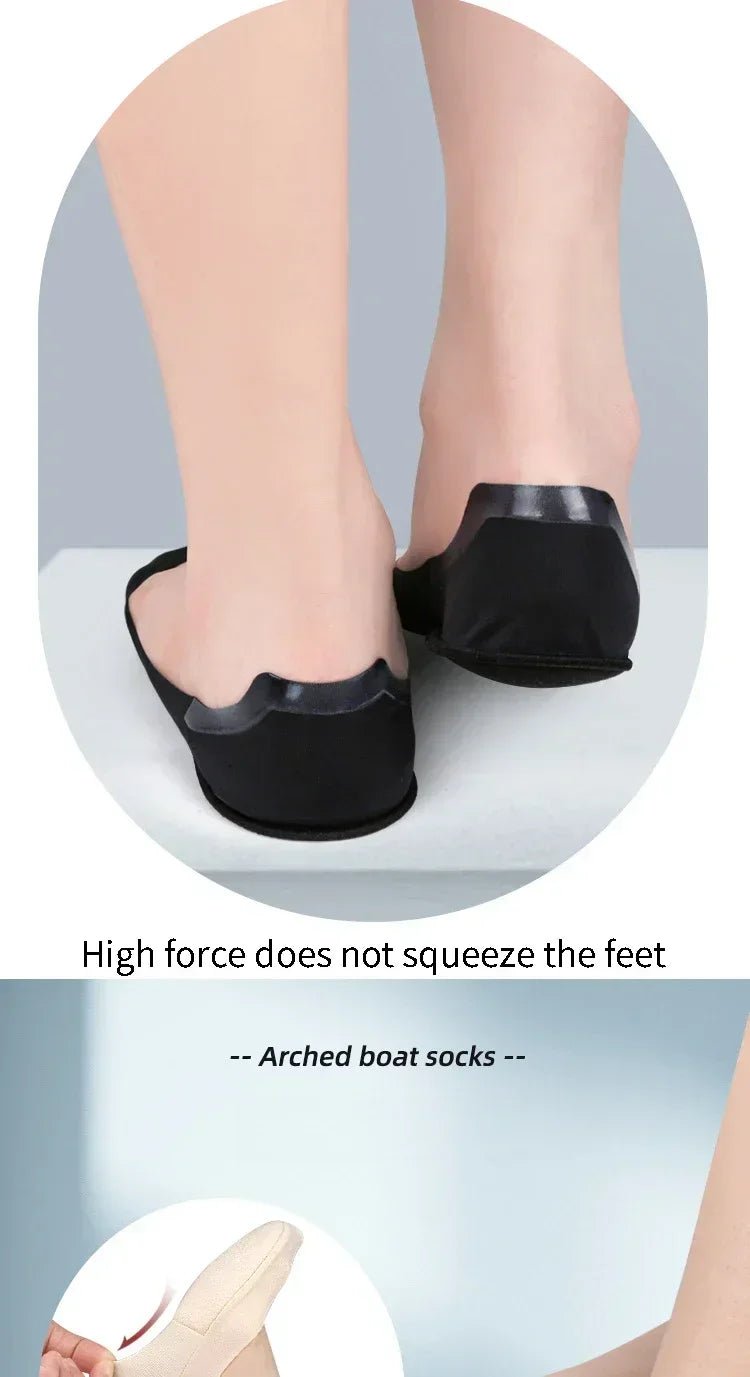 “Women’s Boat Sock Insoles – Shock - Absorbing, Non - Slip Invisible Shoe Pads for Plantar Fasciitis and Foot Comfort” - RELUX.STORE