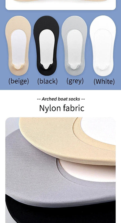 “Women’s Boat Sock Insoles – Shock - Absorbing, Non - Slip Invisible Shoe Pads for Plantar Fasciitis and Foot Comfort” - RELUX.STORE