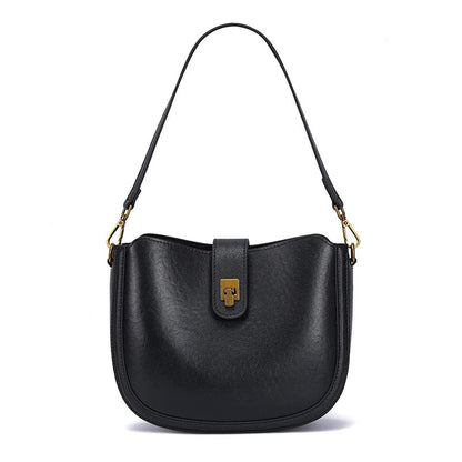 Women‘s Cowhide Genuine Leather Shoulder Bag Ladies Soft Natural Cow Leather Handbag Female Fashion Luxury Design Crossbody Bags - RELUX.STORE