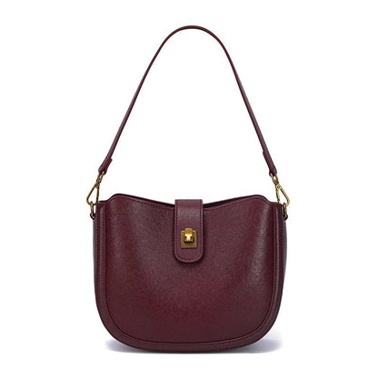 Women‘s Cowhide Genuine Leather Shoulder Bag Ladies Soft Natural Cow Leather Handbag Female Fashion Luxury Design Crossbody Bags - RELUX.STORE