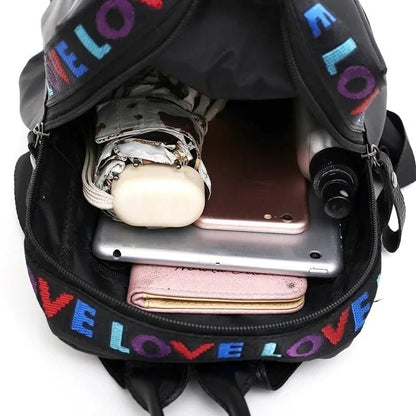 Women’s Fashion LOVE Backpack – Casual Shoulder Bag & School Backpack for Daily Use - RELUX.STORE