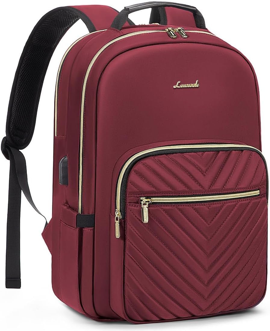 Women’s Laptop Backpack 15.6 Inch – Stylish Waterproof Travel Backpack Purse with USB Charging Port | Professional College, Work, Teacher & Business Computer Bag (Mint Green) - RELUX.STORE