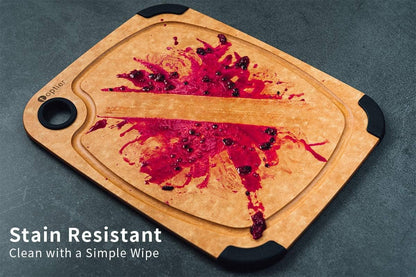 Wood Fiber Cutting Board for Kitchen - Non - Slip, Reversible, Eco - Friendly, Small 11.5 X 9.25 - Inch Chopping Board, Natural Slate - RELUX.STORE
