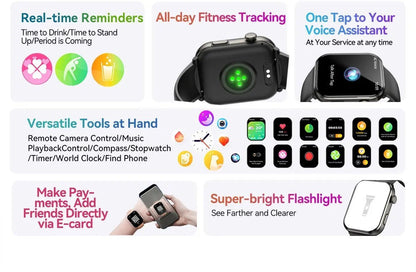 [World Premiere] Blackview Smartwatch R60 Watch 1.96'' AMOLED Display 800mAh Bluetooth Phone Calls Health and Fitness Tracking - RELUX.STORE