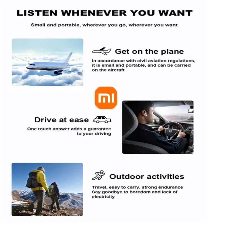 Xiaomi wireless headphones, in - ear, HiFi stereo, Bluetooth, noise cancellation, Sports gaming headset. - RELUX.STORE