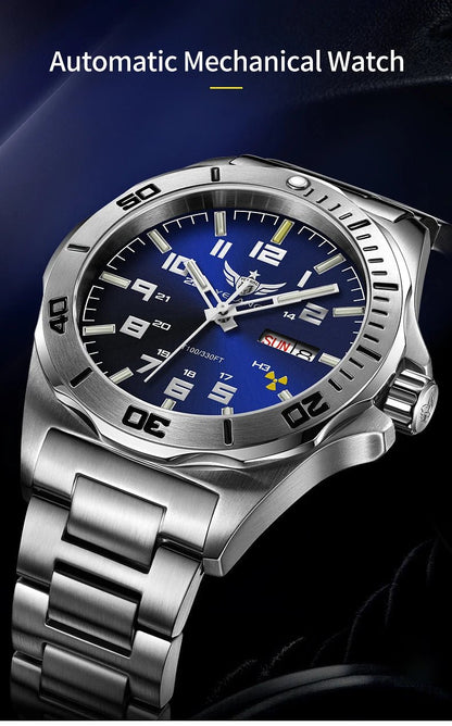Yelang V1019 Brand 44MM Men Watch NH36 100M PROFESSIONAL WATERPROOF Deep Diving Mechanical Automatic Watch Sapphire Lens Reloj - RELUX.STORE