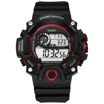 YIKAZE Men's LED Digital Watch Men Sport Watches Fitness Electronic Watch Multifunction Military Sports Watches Clock Kids Gifts - RELUX.STORE