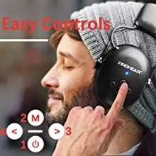ZOHAN 5.0 Bluetooth Electronic Earmuff Headphones – Hearing Protection Headset with Noise Reduction, Music Playback & Rechargeable Battery - RELUX.STORE
